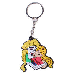 Princess Rubber PVC Cartoon Hello Kitty Key chains Customized Key Chains 2D/3D Kids Gifts Designer Key Decoration